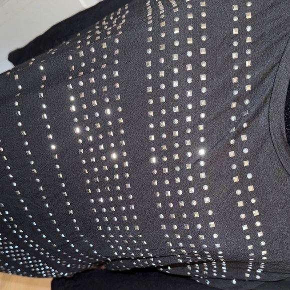 i jeans by Buffalo Black and Gold Studded Blouse - Picture 11 of 13